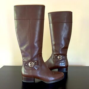 Women’s Michael Kors, Brown Leather Riding boots - Size 8